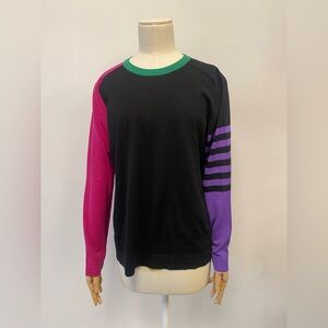 Akris Punto Colorblock Crewneck Sweater NWT